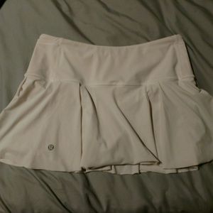 Lululemon Lost in Pace White Running Skirt